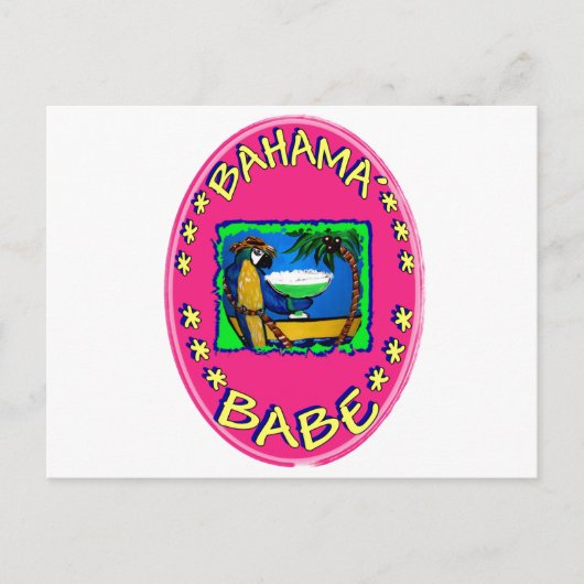 Bahama Babe Postkarte (Vorderseite)