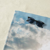 Bahama Beach Zitat Himmel über Frieden innerhalb Strandtuch (Beispiel)