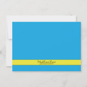 Bahama Blue 7-10 Split Bowling Birthday Party Einladung (Rückseite)