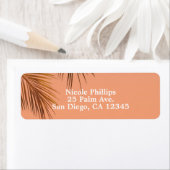 Bahama Breeze Bronze Palm Coral Peach Wedding (Insitu)