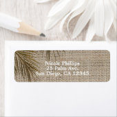 Bahama Breeze Bronze Palm Rustic Burlap Wedding (Insitu)