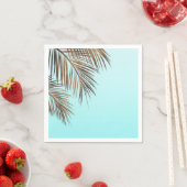 Bahama Breeze Copper Palm Aqua Sea Blue Wedding Serviette (Beispiel)