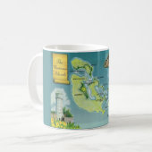 Bahama-Inseln Karte Kaffeetasse (Vorderseite Links)