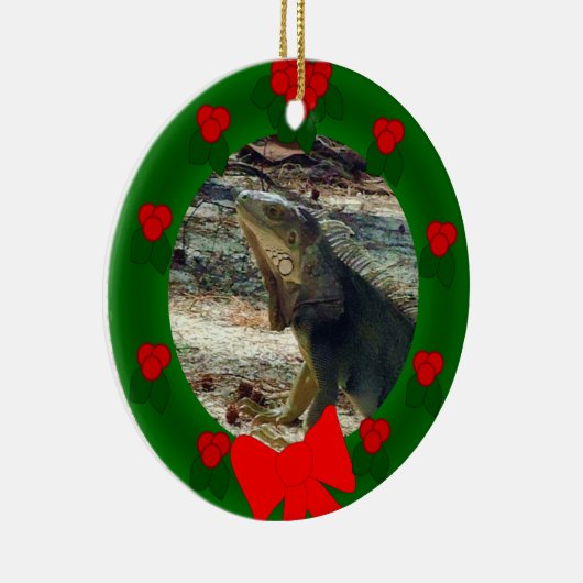 Bahama Leguan-datierte Verzierung Keramikornament (Rechts)