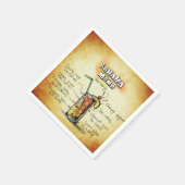 Bahama Mama Barkeeper Drink Rezept Serviette (Ecke)