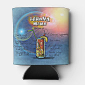 Bahama Mama Cocktail (#8 von 12 Sets mit Rezept fü Dosenkühler (Rückseite)