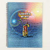 Bahama Mama Cocktail (#8 von 12 Sets mit Rezept fü Planer (Vorderseite)