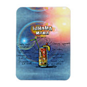 Bahama Mama Cocktail Drink Rezept Magnet (Vertikal)