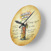 Bahama Mama Cocktail Recipe Runde Wanduhr (Winkel)