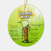 Bahama Mama Cocktail Rezept Keramikornament (Links)
