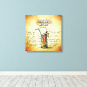 Bahama Mama Cocktail Rezept Leinwanddruck (Insitu (Holzboden))