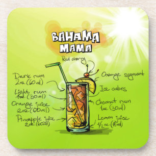 Bahama Mama Cocktail Rezept Untersetzer