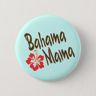 Bahama Mama Design mit Hibisucus Blume Button