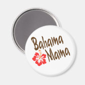 Bahama Mama Design mit Hibisucus Blume Magnet (Vorderseite/Rückseite)