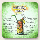 Bahama Mama Drink Recipe Getränkeuntersetzer (Vorderseite)