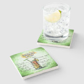 Bahama Mama Drink Recipe Steinuntersetzer (Seitenansicht)
