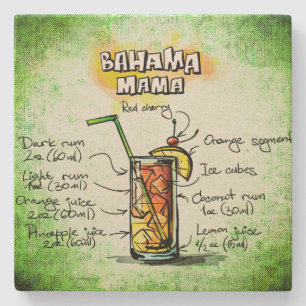 Bahama Mama Drink Recipe Steinuntersetzer