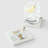 Bahama Mama Drink Steinuntersetzer (Seitenansicht)