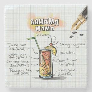 Bahama Mama Drink Steinuntersetzer
