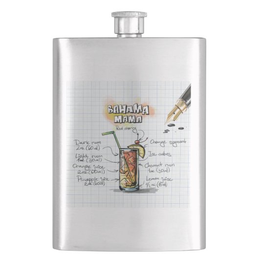 Bahama Mama Flachmann (Vorderseite)
