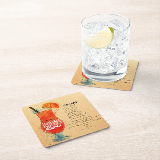 Bahama Mama Paper Untersetzer (Vor Ort)