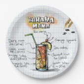 Bahama Mama Pappteller (Vorderseite)