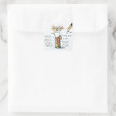 Bahama Mama Quadratischer Aufkleber (Tasche)
