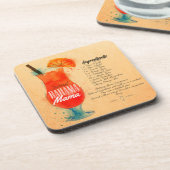 Bahama Mama Recipe Getränkeuntersetzer (Linke Seite)