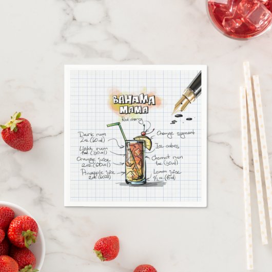 Bahama Mama Serviette (Beispiel)