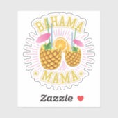 Bahama Mama Vacation Bahamas Sticker Cruise (Blatt)