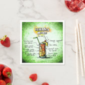Bahama Mutter Bartender Drink Recipe Serviette (Beispiel)