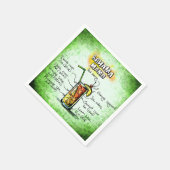 Bahama Mutter Bartender Drink Recipe Serviette (Ecke)