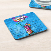 Bahama Mutter Cocktail Recipe Plastic Coaster Getränkeuntersetzer (Linke Seite)