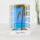 Bahama Ocean Birthday Card Karte (Vorderseite)