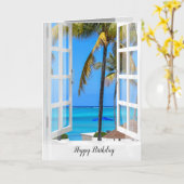 Bahama Ocean Birthday Card Karte (Gelbe Blume)
