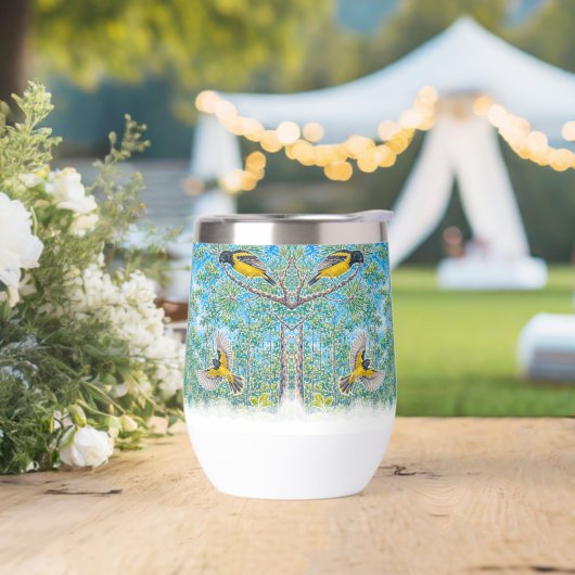 Bahama Oriole Weintumbler (Hochzeit)