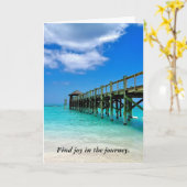 Bahama Pier Birthday Karte (Gelbe Blume)