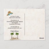 Bahama Pier Reiseagentur Postkarte (Rückseite)