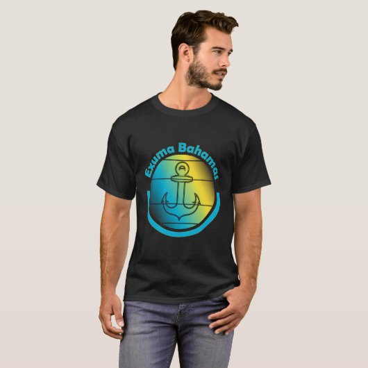Bahama Vibes - Kapitän Exuma für Segeljacht T-Shirt (Vorne ganz)