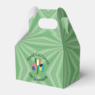 Bahamaisch-Irisch-Amerikanische Flagge Shamrock Pe Geschenkschachtel