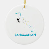BAHAMANIAN KARTE KERAMIKORNAMENT (Vorne)