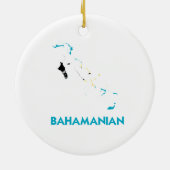 BAHAMANIAN KARTE KERAMIKORNAMENT (Hinten)