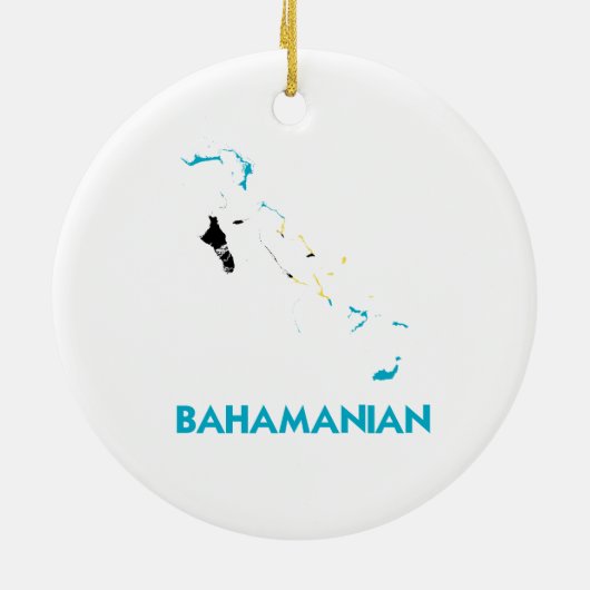 BAHAMANIAN KARTE KERAMIKORNAMENT (Hinten)
