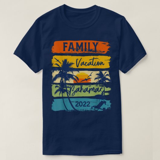 Bahamas 2022 CaribeFamily Vacation Matching Group T-Shirt (Design vorne)