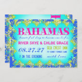 BAHAMAS 2 Zielort Einladung (Vorne/Hinten)