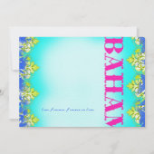 BAHAMAS 2 Zielort Einladung (Rückseite)