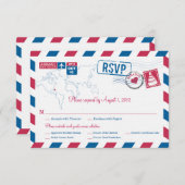 Bahamas Air Mail Wedding RSVP (Vorne/Hinten)