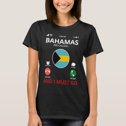 Bahamas Are Calling T-Shirt (Vorderseite)