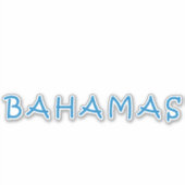Bahamas Aufkleber (Vorderseite)