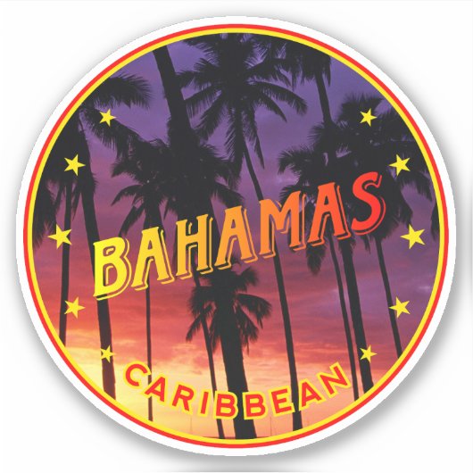 Bahamas Aufkleber (Vorderseite)